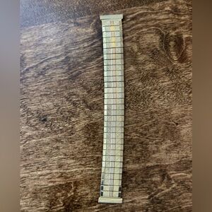 Vintage 1950s  steel spring Expansion Scissor Watch Band.